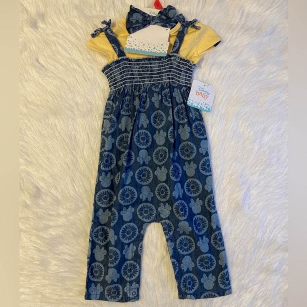 Disney Baby Minnie Mouse Outfit‎ Girls Size 18 Months 3 Piece Set